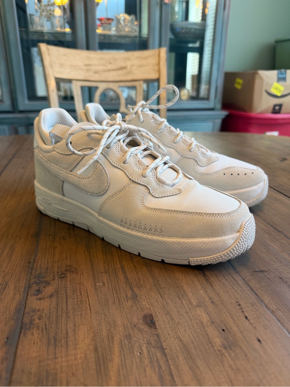 Women’s Nike Air Force 1 in Wild Phantom Light Orewood Brown Suede